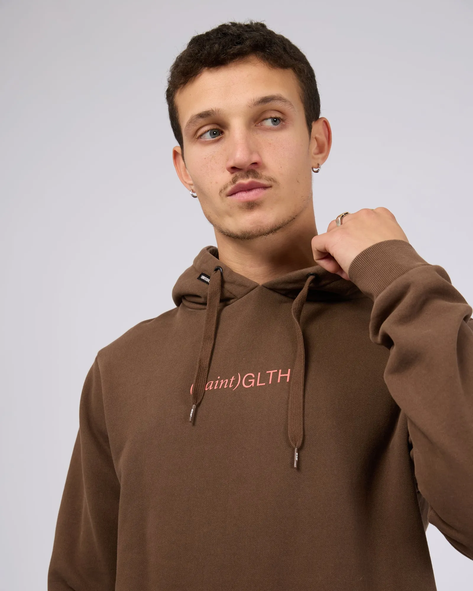 Bracket Hoodie Brown sold by edge clothing product image thumbnail 5