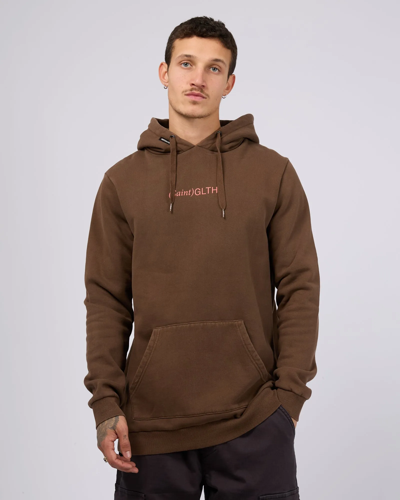 Bracket Hoodie Brown sold by edge clothing