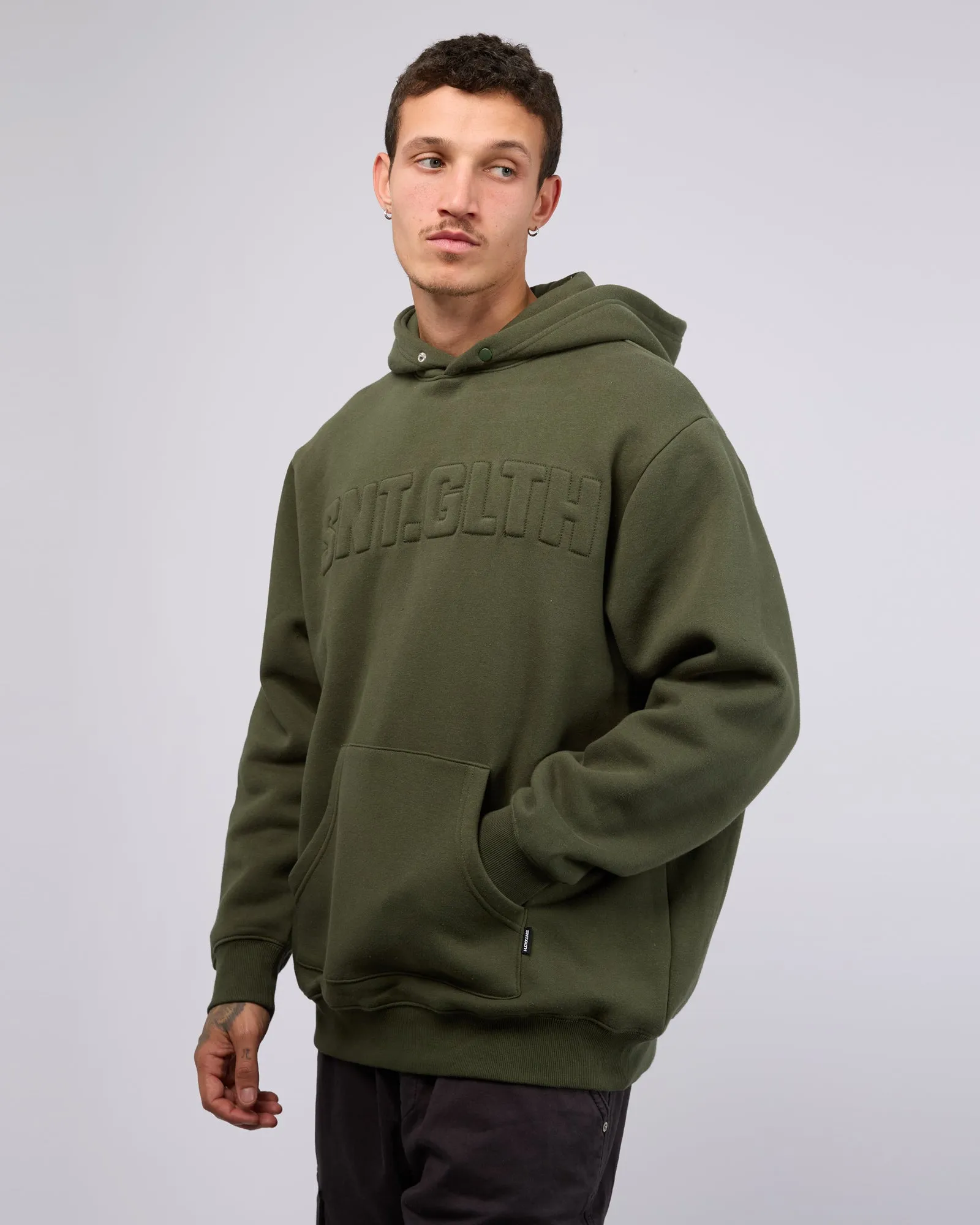Raised Hoodie Khaki sold by edge clothing product image thumbnail 4