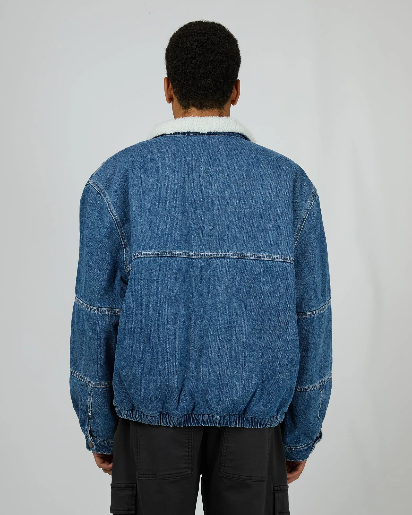 Harry Sherpa Jacket Blue sold by edge clothing product image thumbnail 3