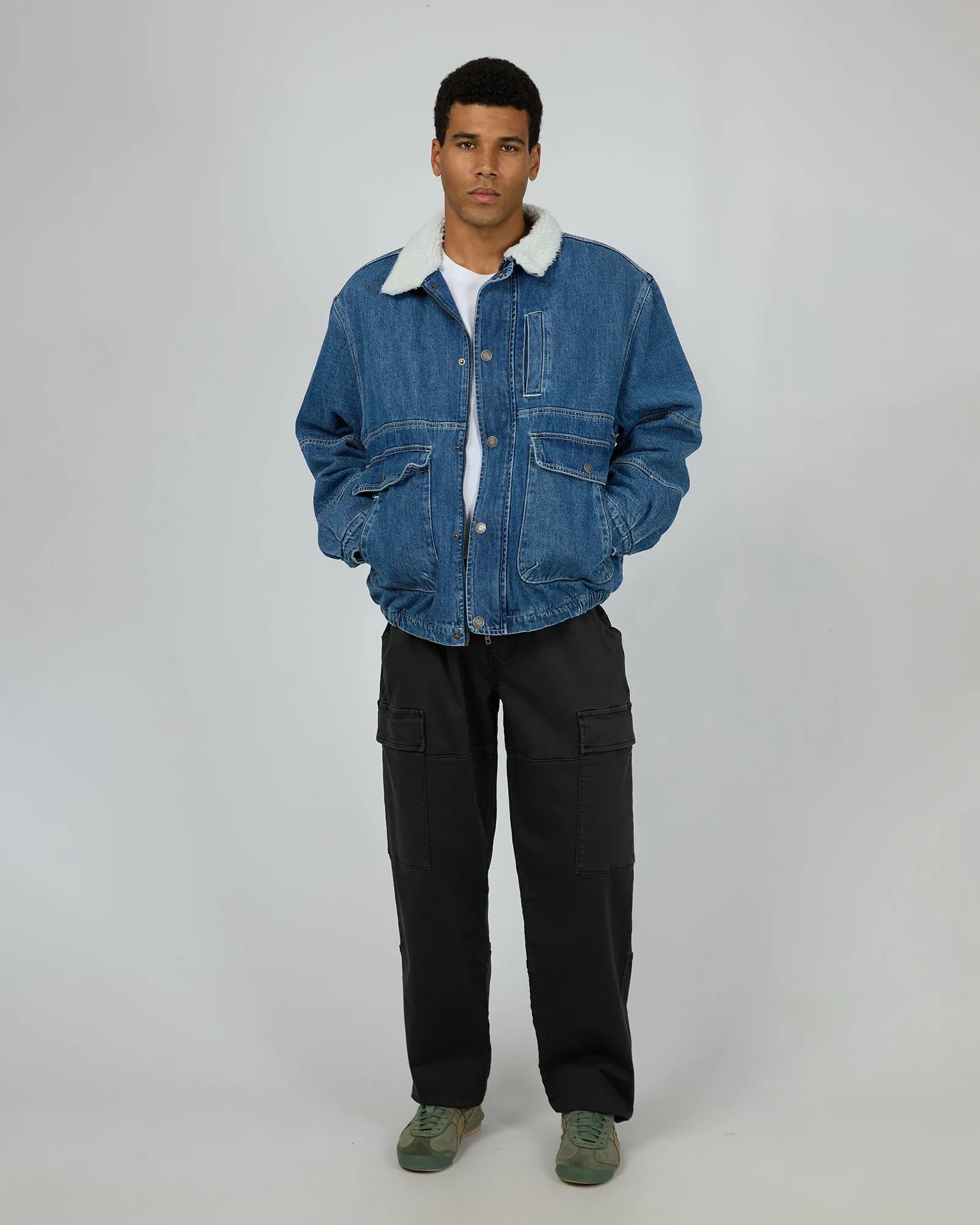 Harry Sherpa Jacket Blue sold by edge clothing product image thumbnail 2