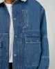 Harry Sherpa Jacket Blue sold by edge clothing