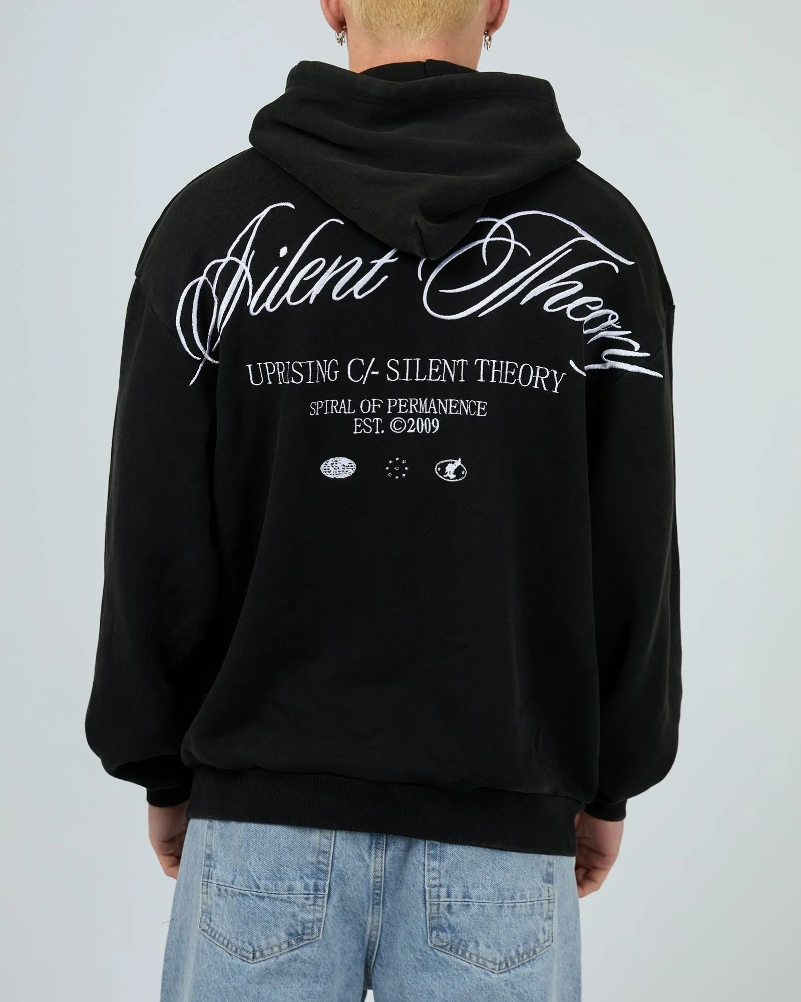 Uprising Hoodie Washed Black sold by edge clothing product image thumbnail 3