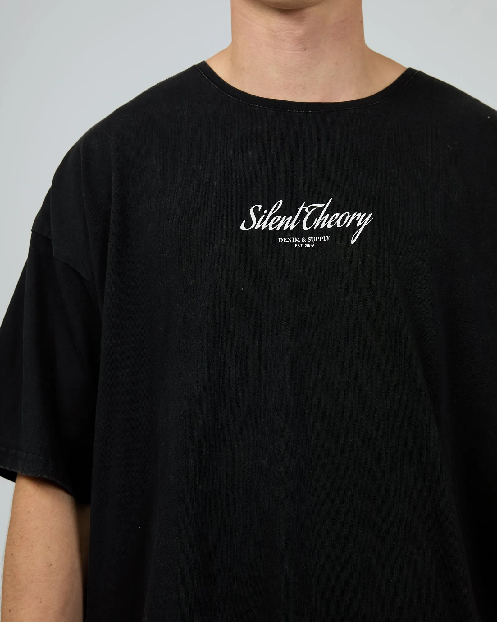 League Tee Washed Black sold by edge clothing product image thumbnail 5