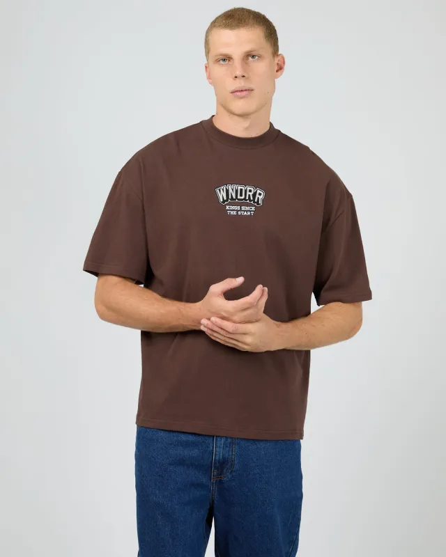 All Rounder Heavy Weight Tee Chocolate sold by edge clothing