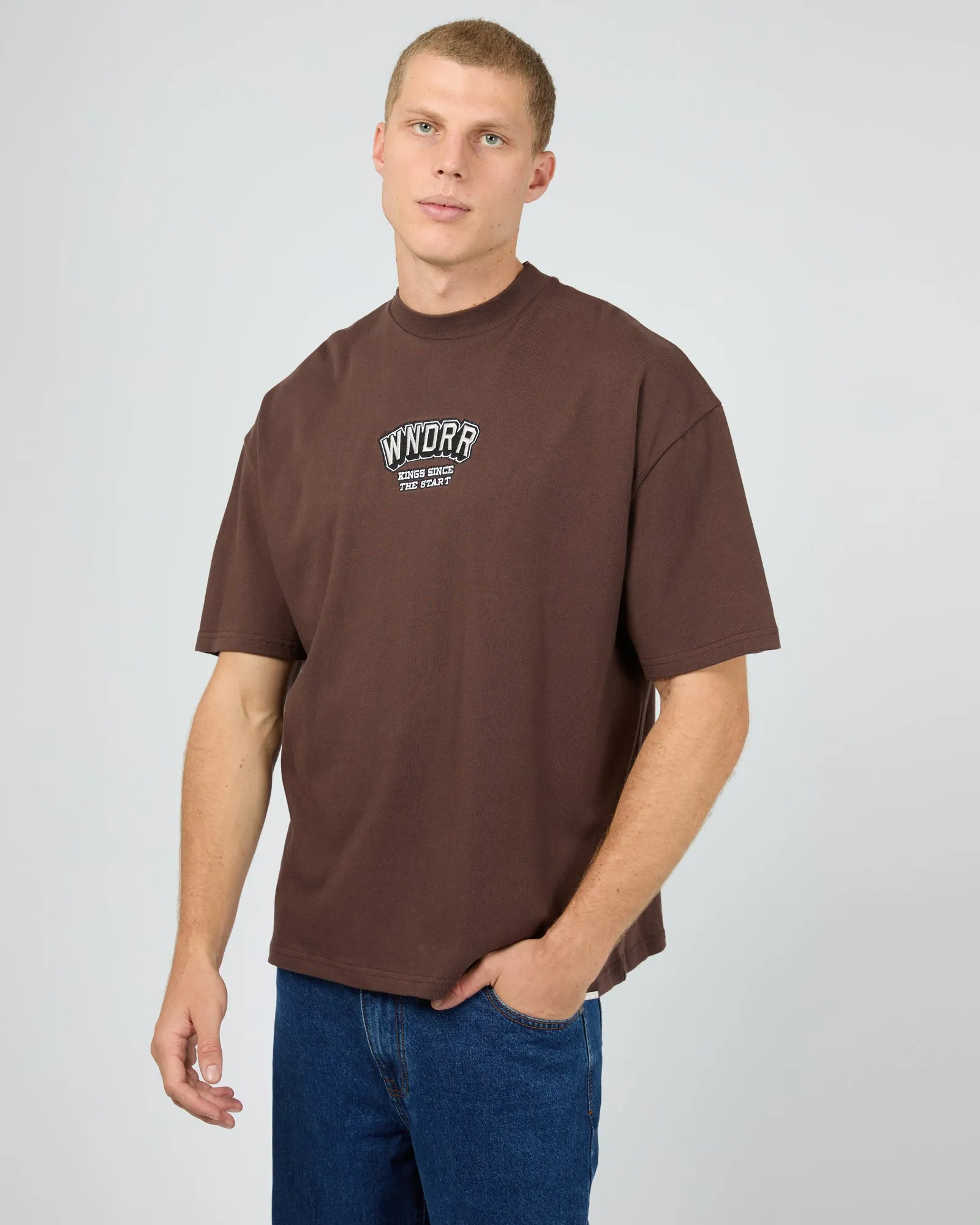All Rounder Heavy Weight Tee Chocolate sold by edge clothing product image thumbnail 4