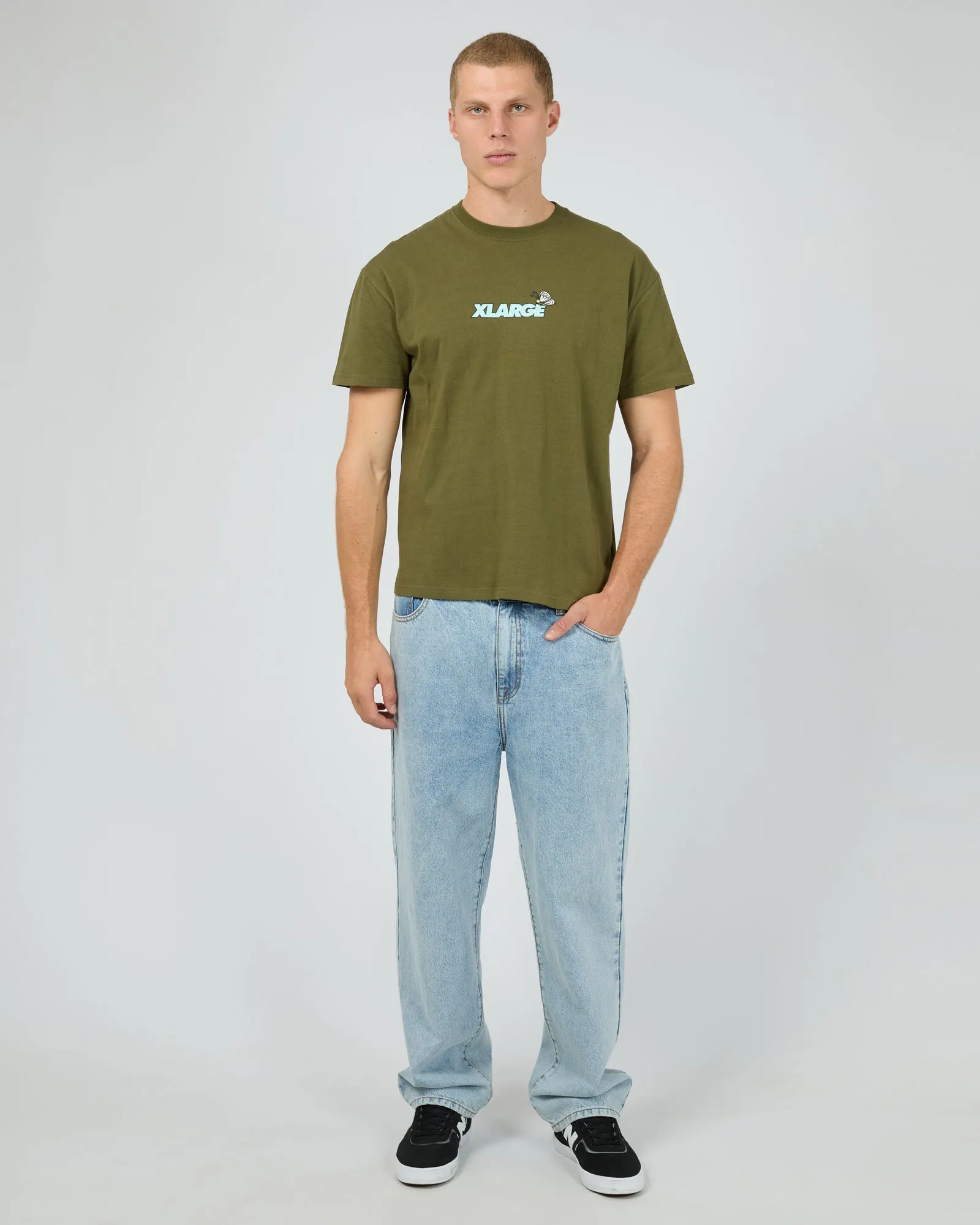 Butterfly Ss Tee Olive sold by edge clothing product image thumbnail 3