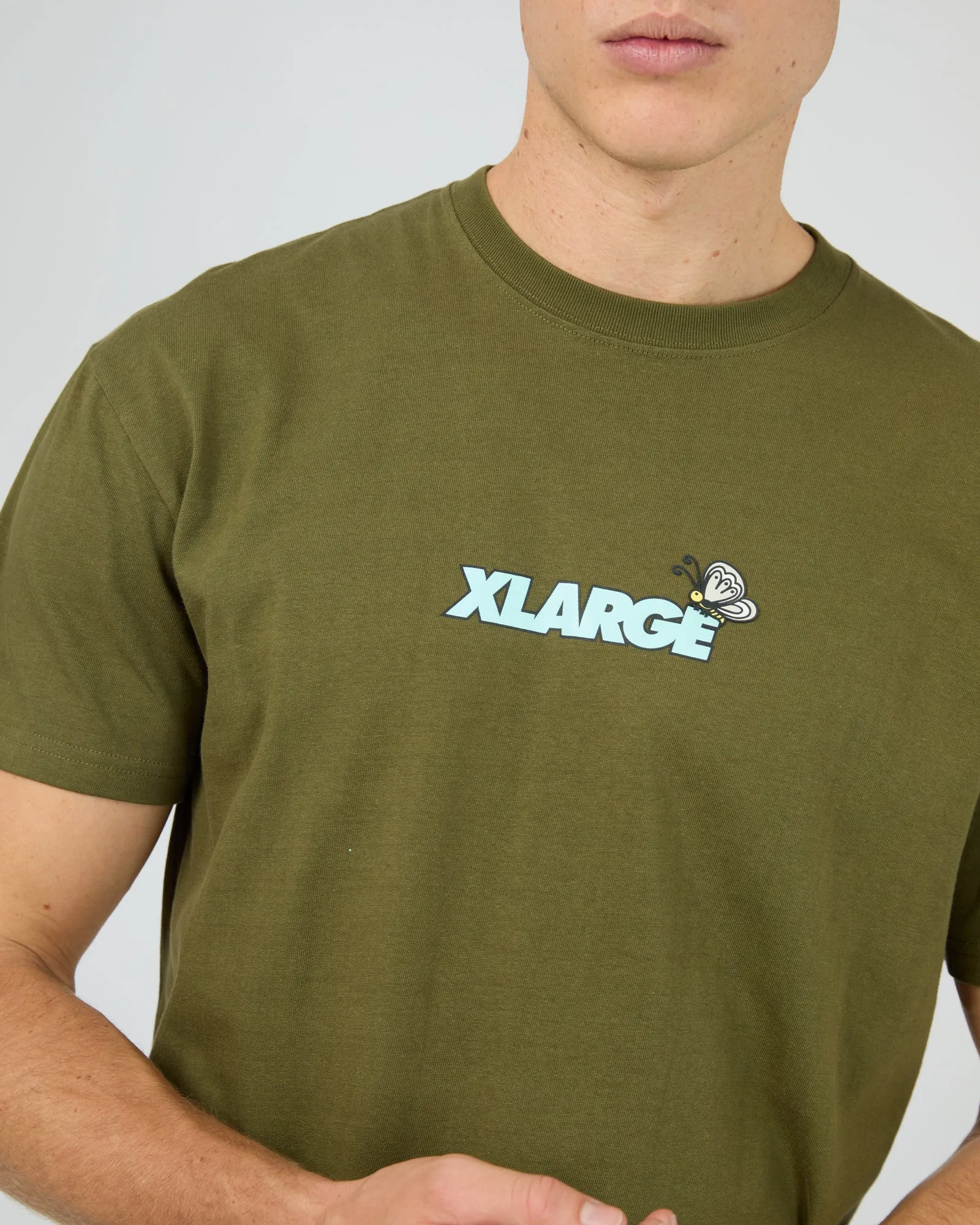 Butterfly Ss Tee Olive sold by edge clothing product image thumbnail 5