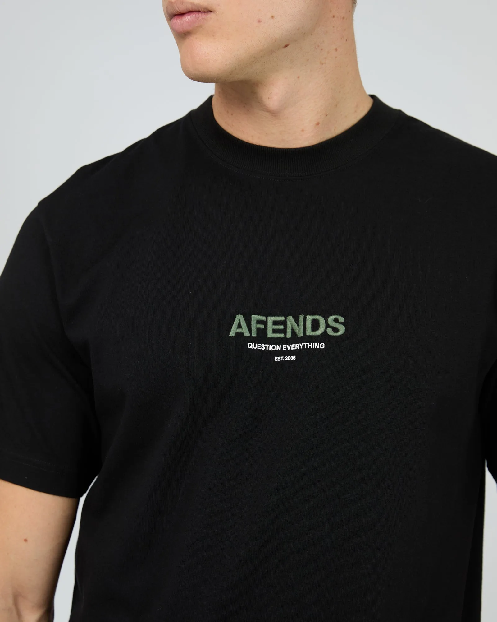 Vinyl Recycled Retro Fit Tee Black sold by edge clothing product image thumbnail 5