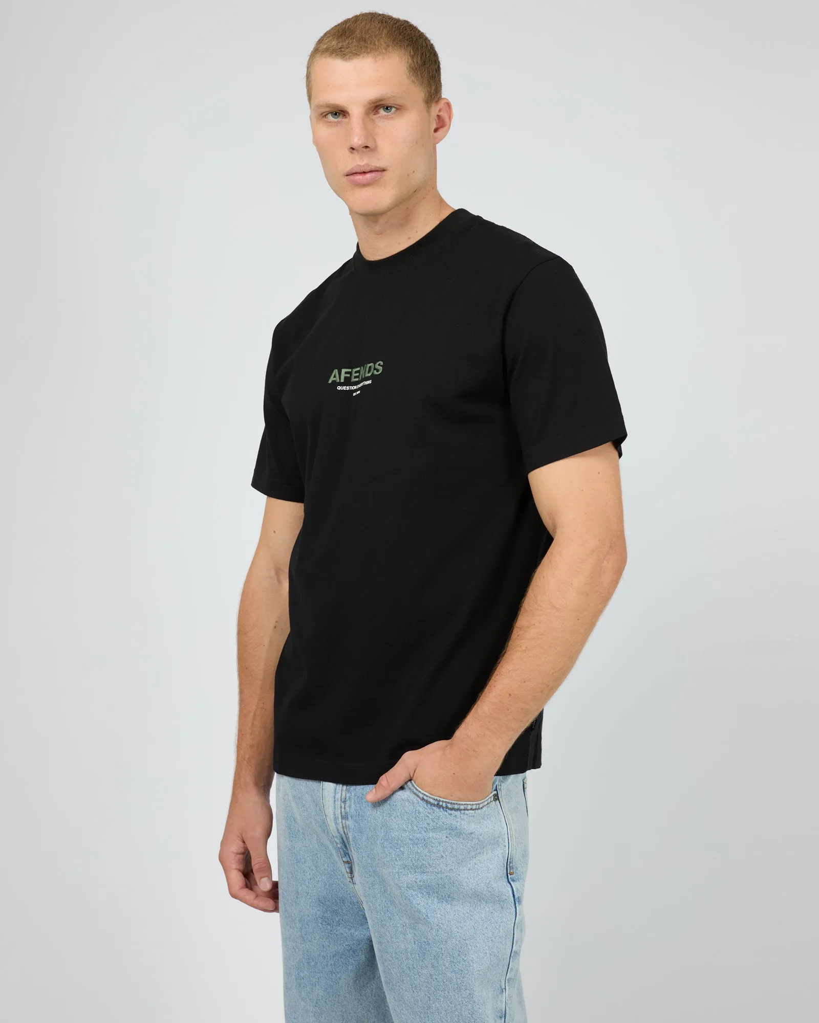 Vinyl Recycled Retro Fit Tee Black sold by edge clothing product image thumbnail 4