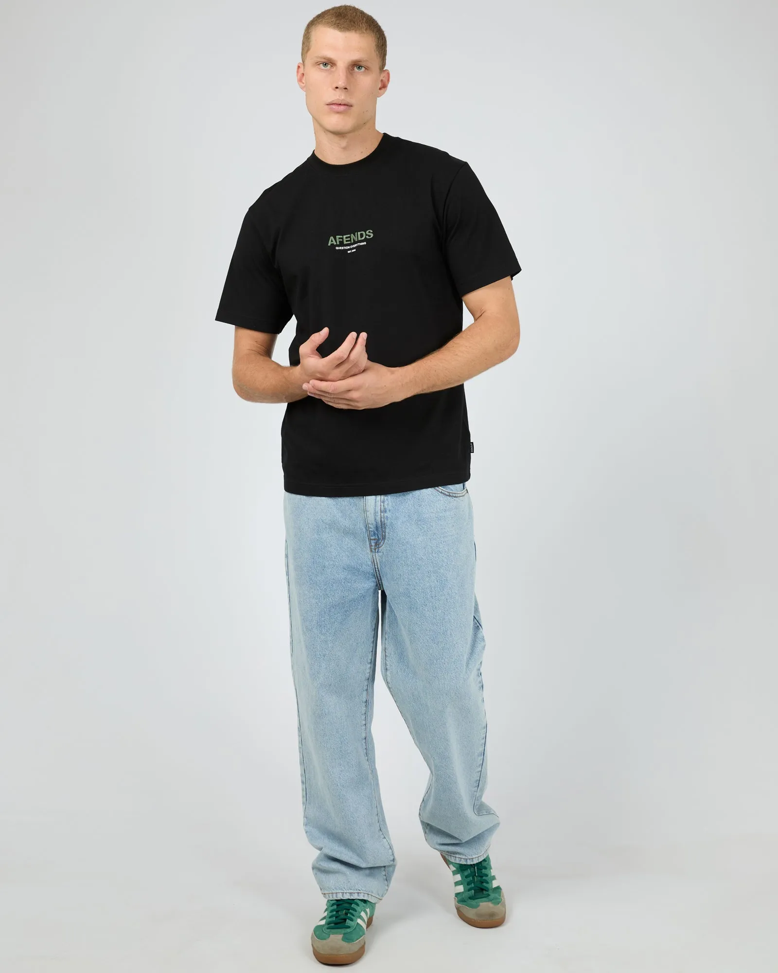 Vinyl Recycled Retro Fit Tee Black sold by edge clothing product image thumbnail 3