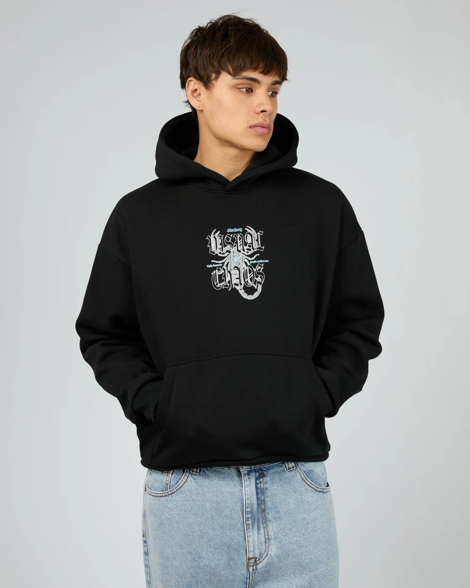 Scorpio Oversized Hoodie Black sold by edge clothing product image thumbnail 3