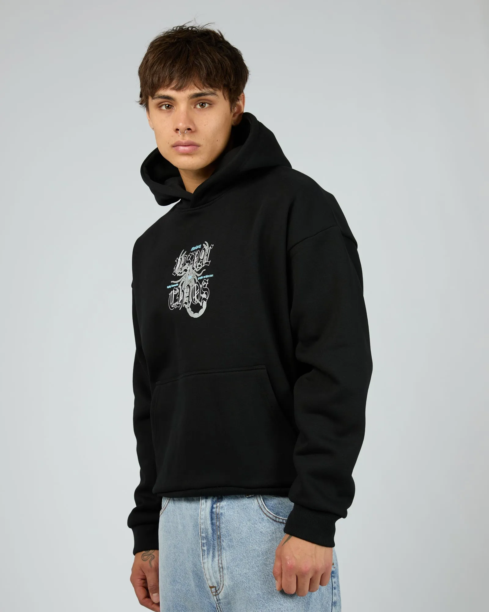 Scorpio Oversized Hoodie Black sold by edge clothing product image thumbnail 4