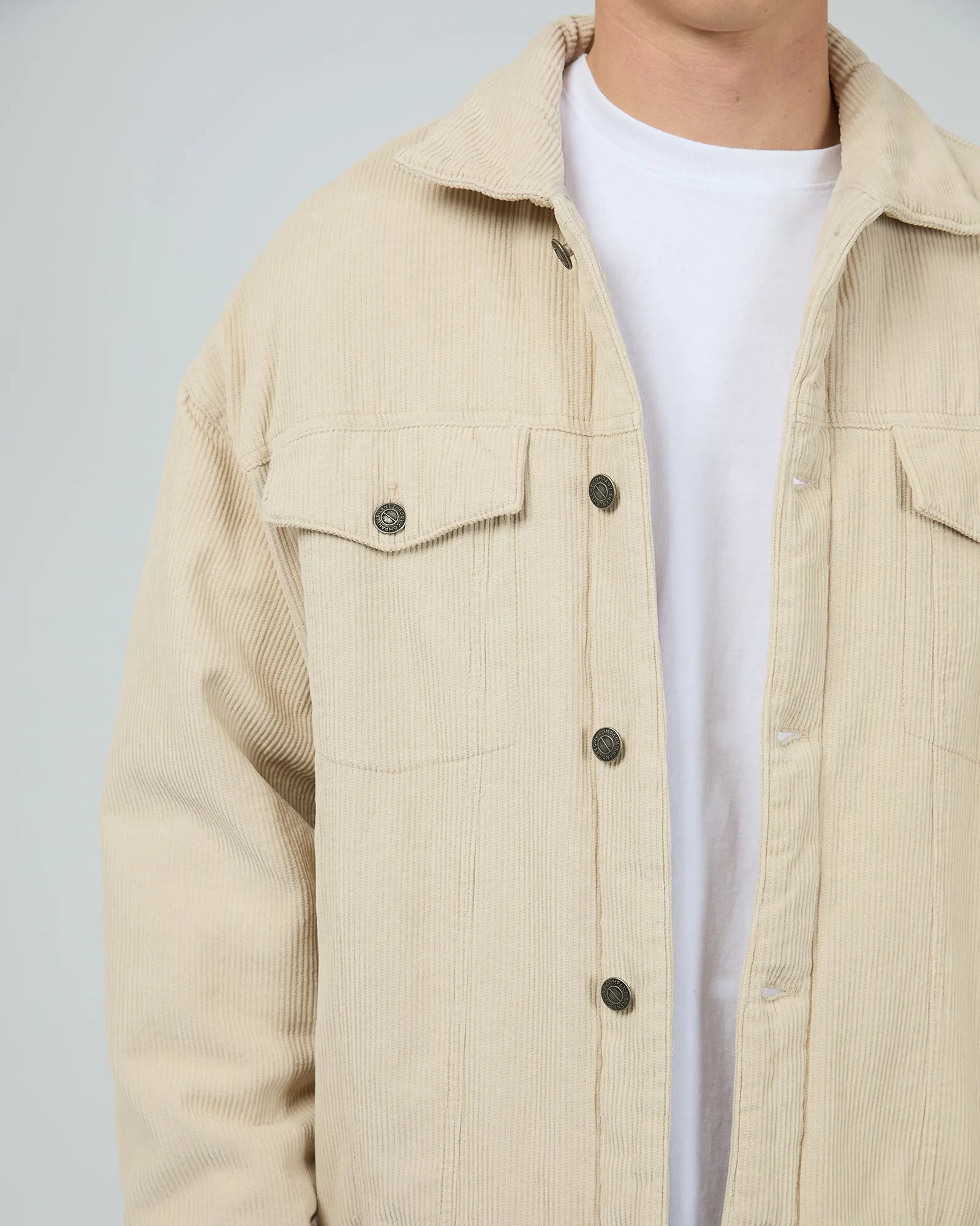 Oversized Cord Jacket Natural sold by edge clothing product image thumbnail 5