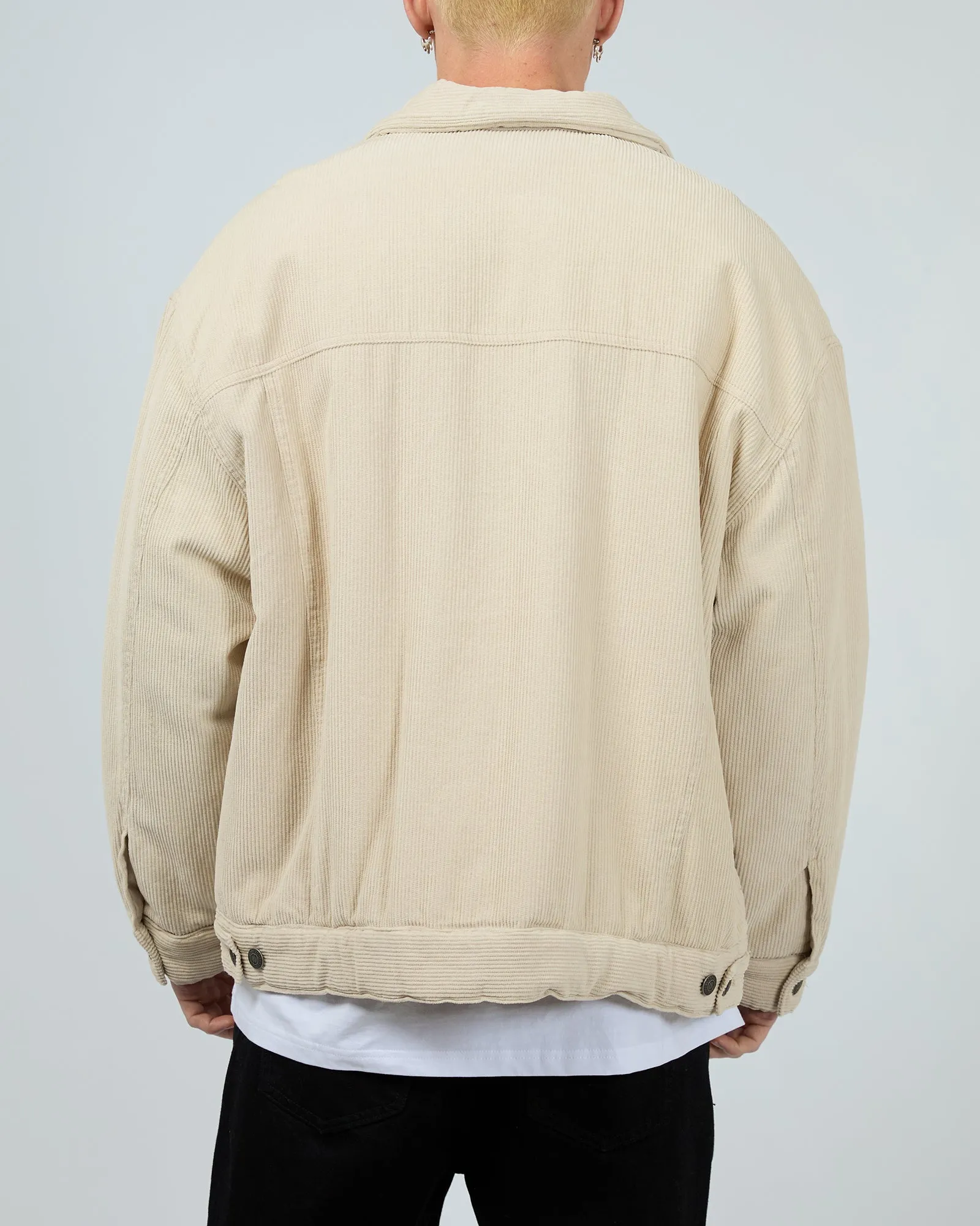 Oversized Cord Jacket Natural sold by edge clothing product image thumbnail 3