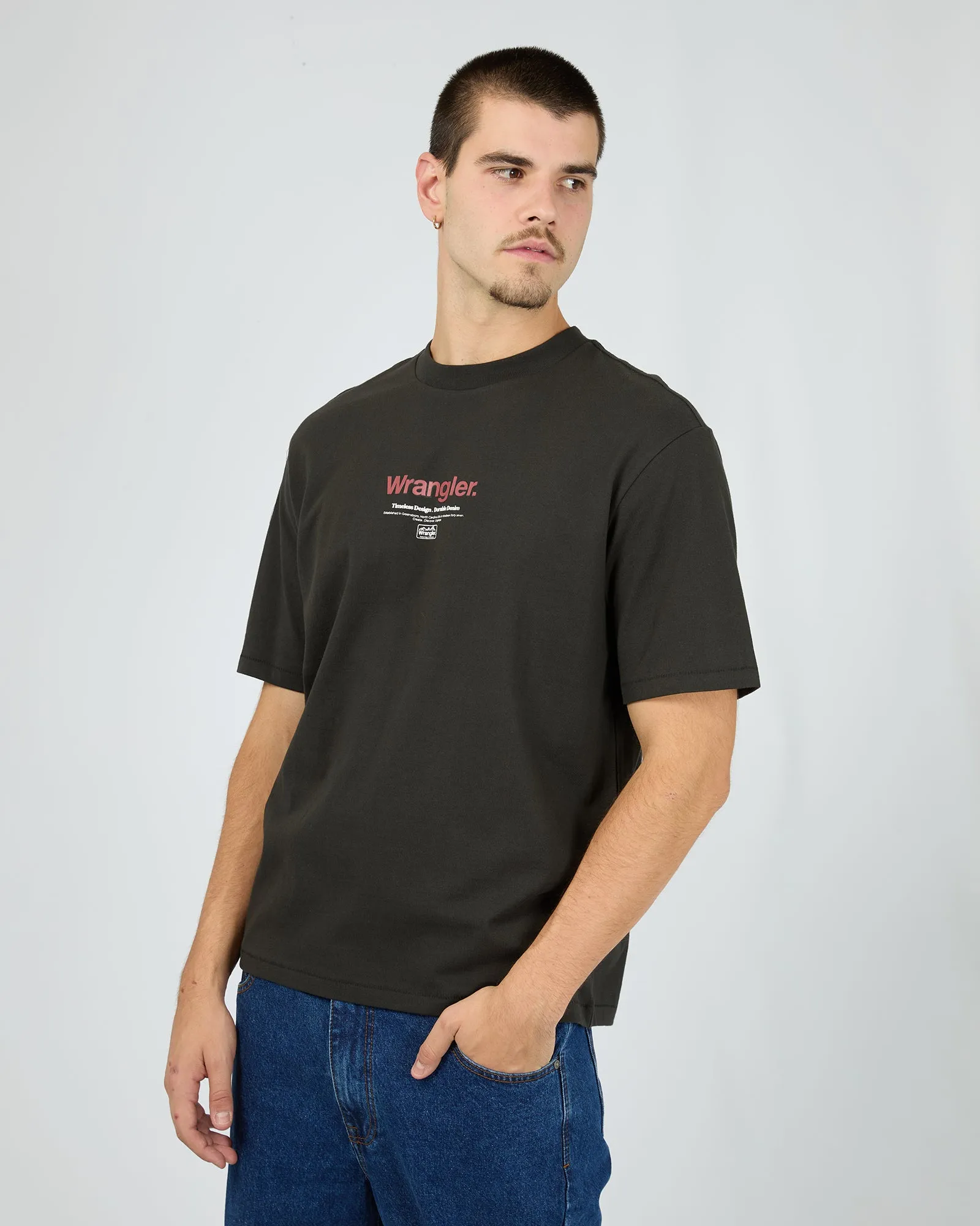 Discover Slacker Tee Worn Black sold by edge clothing product image thumbnail 4