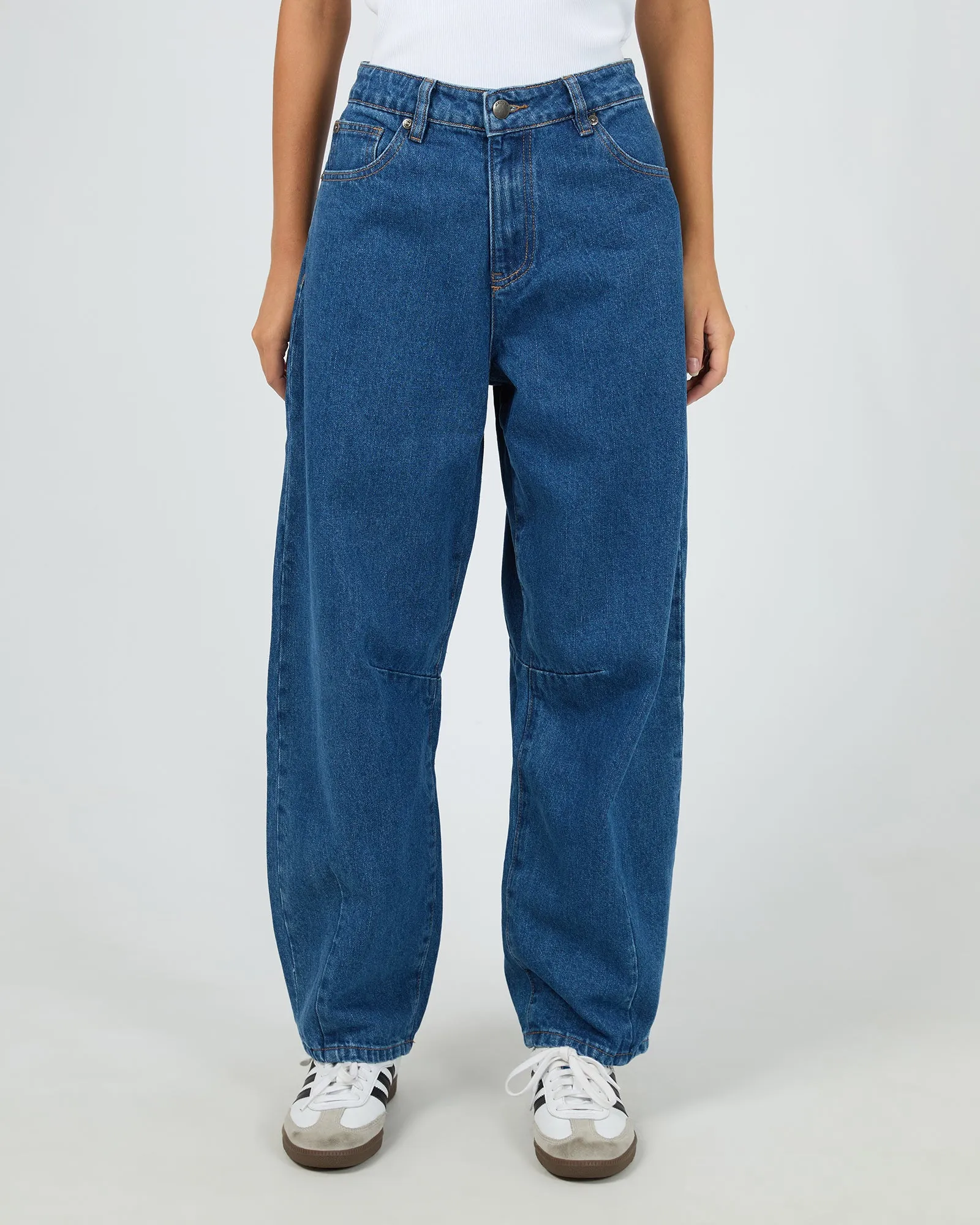 Hallie Barrel Leg Jean Heritage Blue sold by edge clothing
