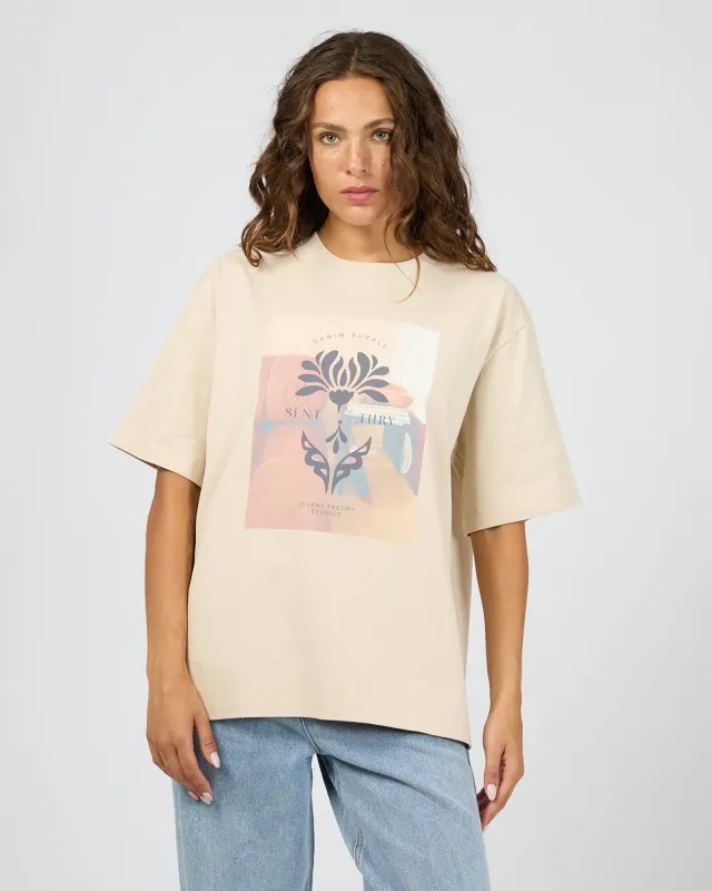 Shoot Tee Natural sold by edge clothing