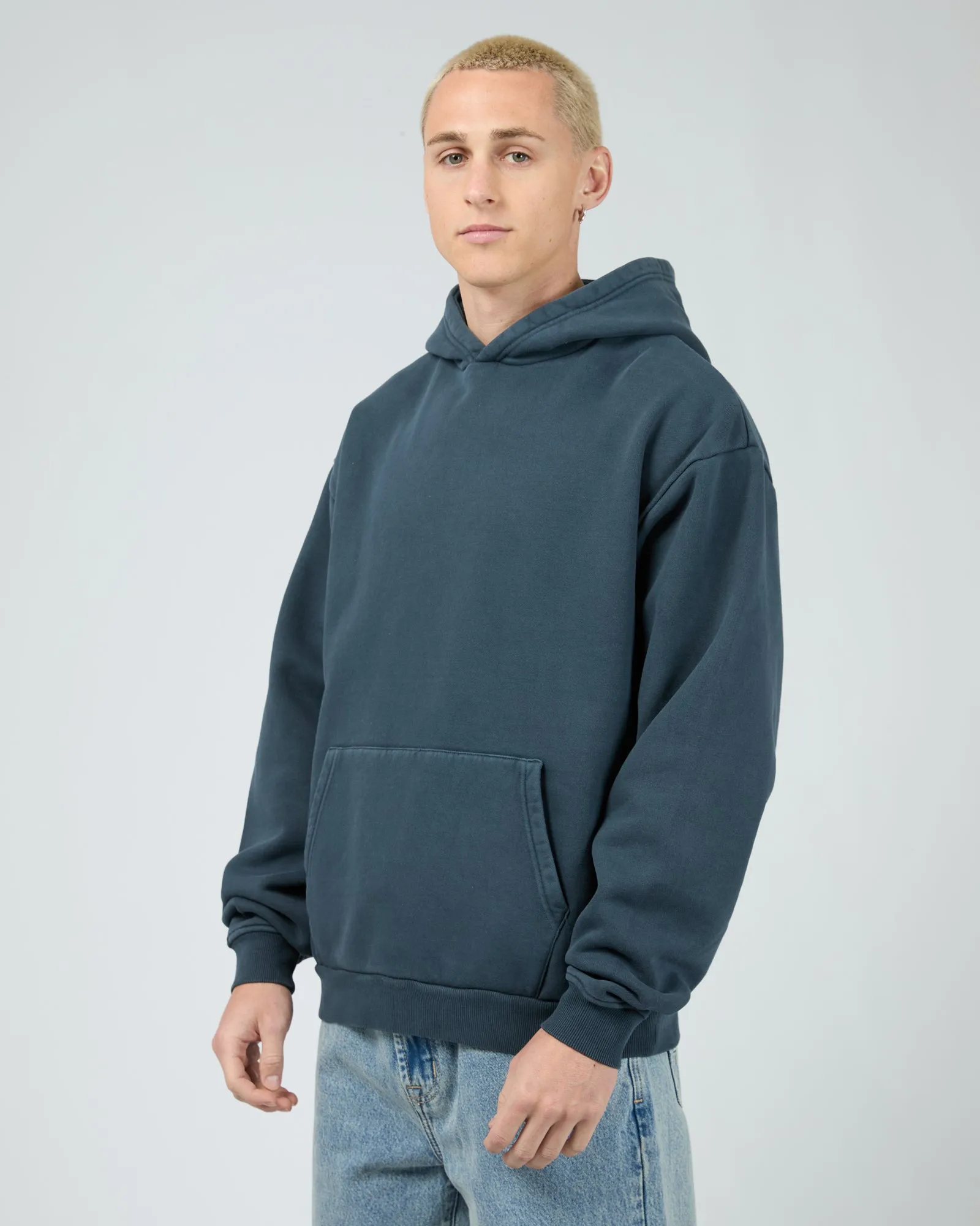 Box Hoodie Navy sold by edge clothing product image thumbnail 4