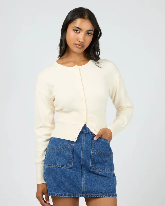 Patricia Cardigan Vanilla sold by edge clothing