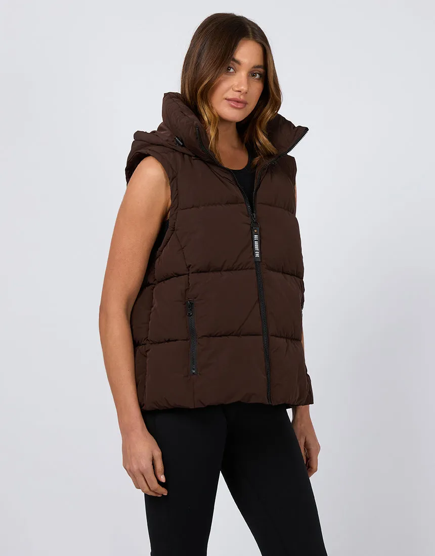Remi Luxe Puffer Vest Brown sold by edge clothing product image thumbnail 4