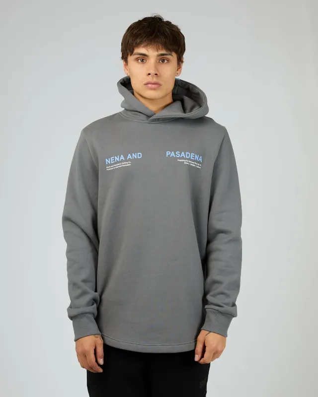 Strike Dual Curved Hoodie Charcoal sold by edge clothing