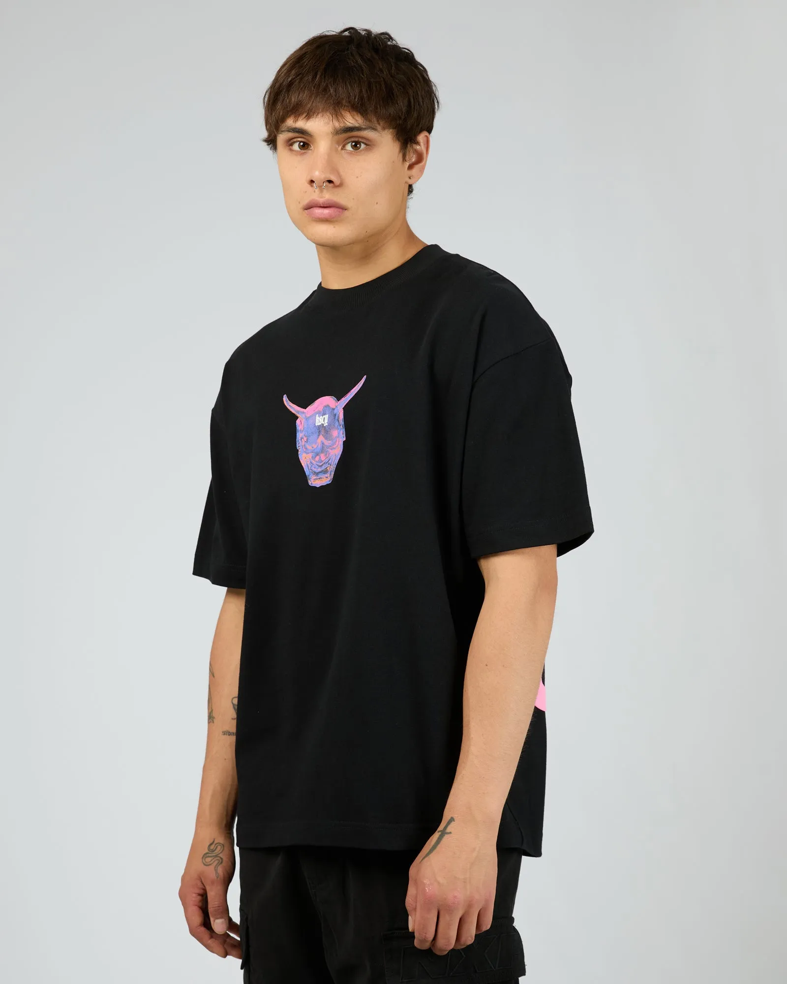 Mask Street Tee Black sold by edge clothing product image thumbnail 4