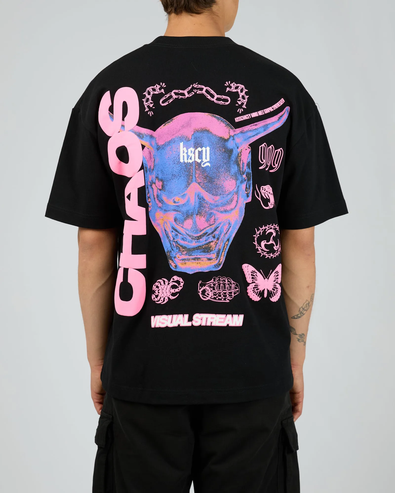 Mask Street Tee Black sold by edge clothing product image thumbnail 2
