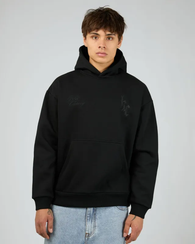 Chained Relaxed Hoodie Black sold by edge clothing