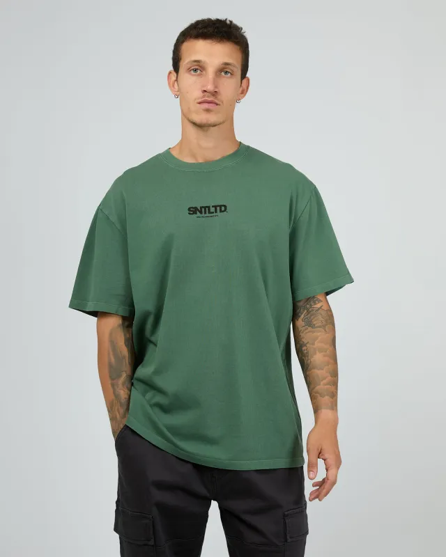 Squared Tee Green sold by edge clothing