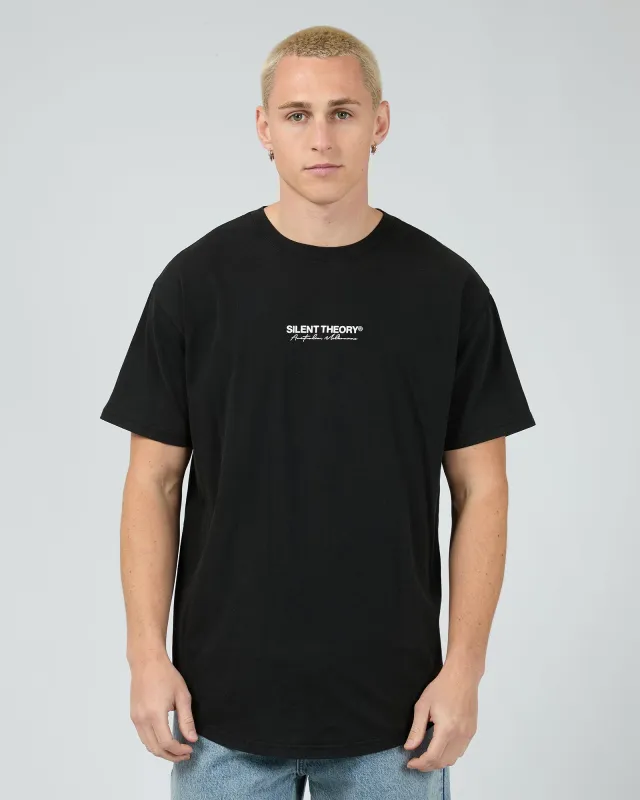 Invest Scoop Tee Washed Black made by edge clothing