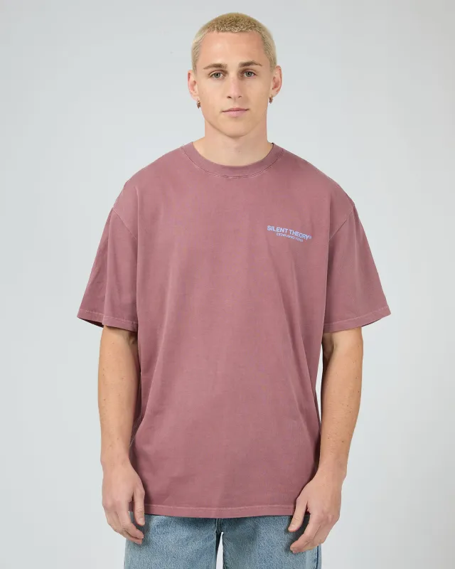 Vital Tee Plum sold by edge clothing