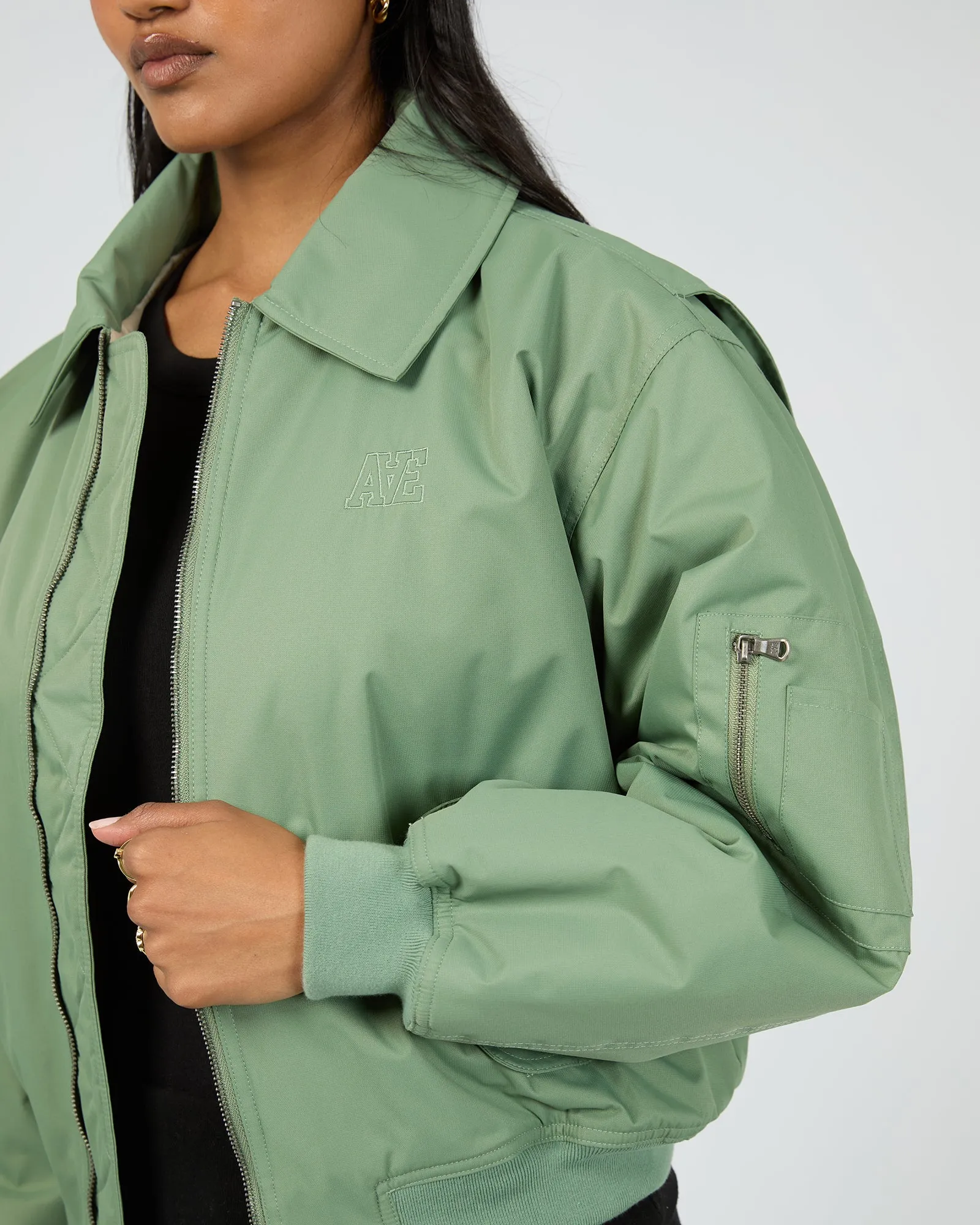 Bridget Bomber Khaki sold by edge clothing product image thumbnail 5