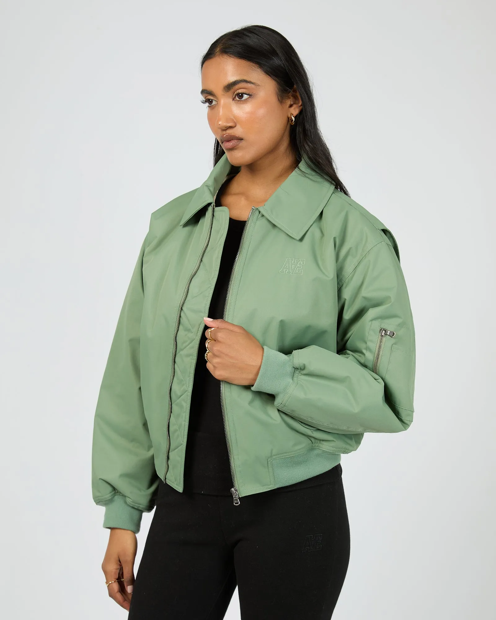 Bridget Bomber Khaki sold by edge clothing product image thumbnail 4