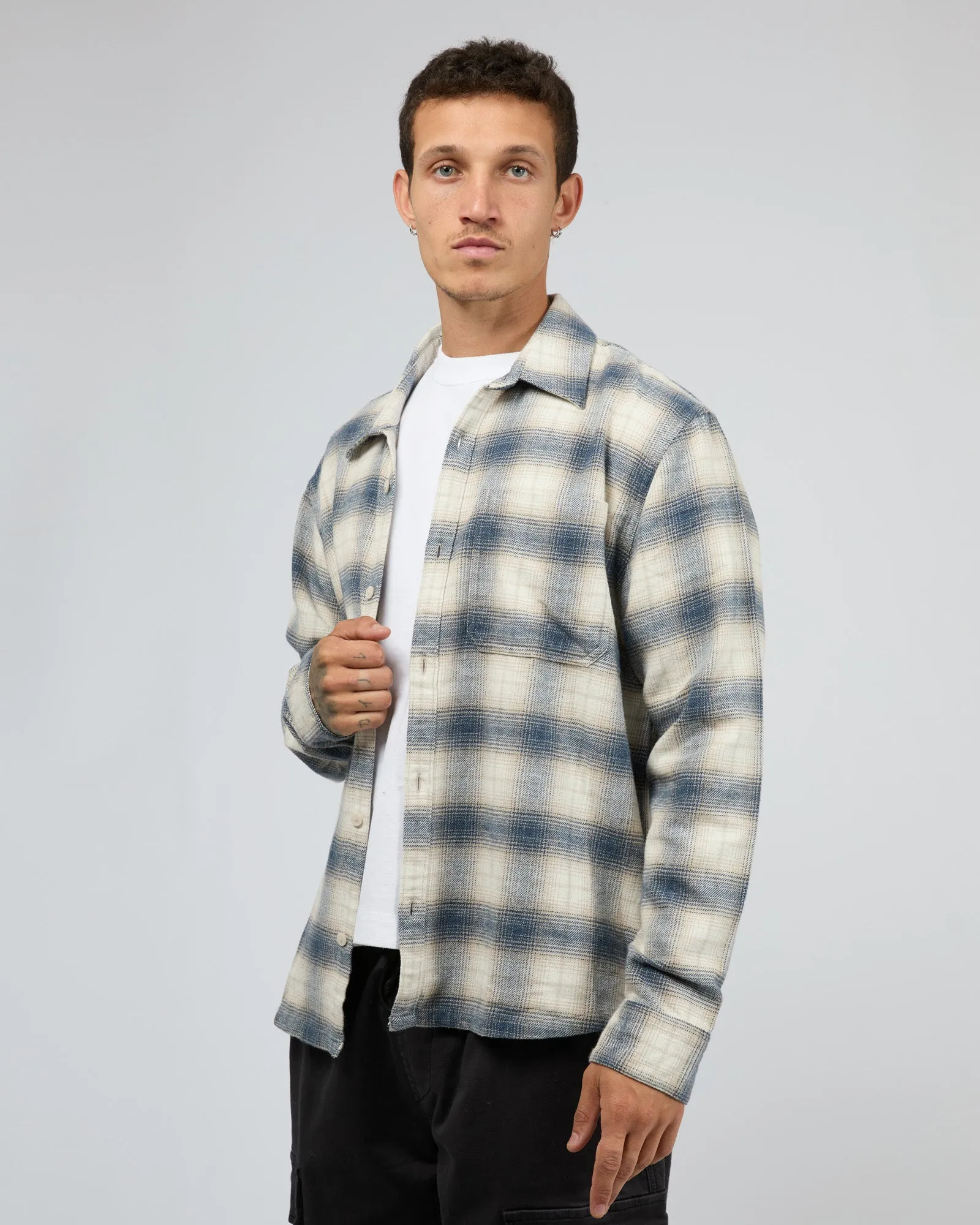 Control Check Shirt Blue sold by edge clothing product image thumbnail 4