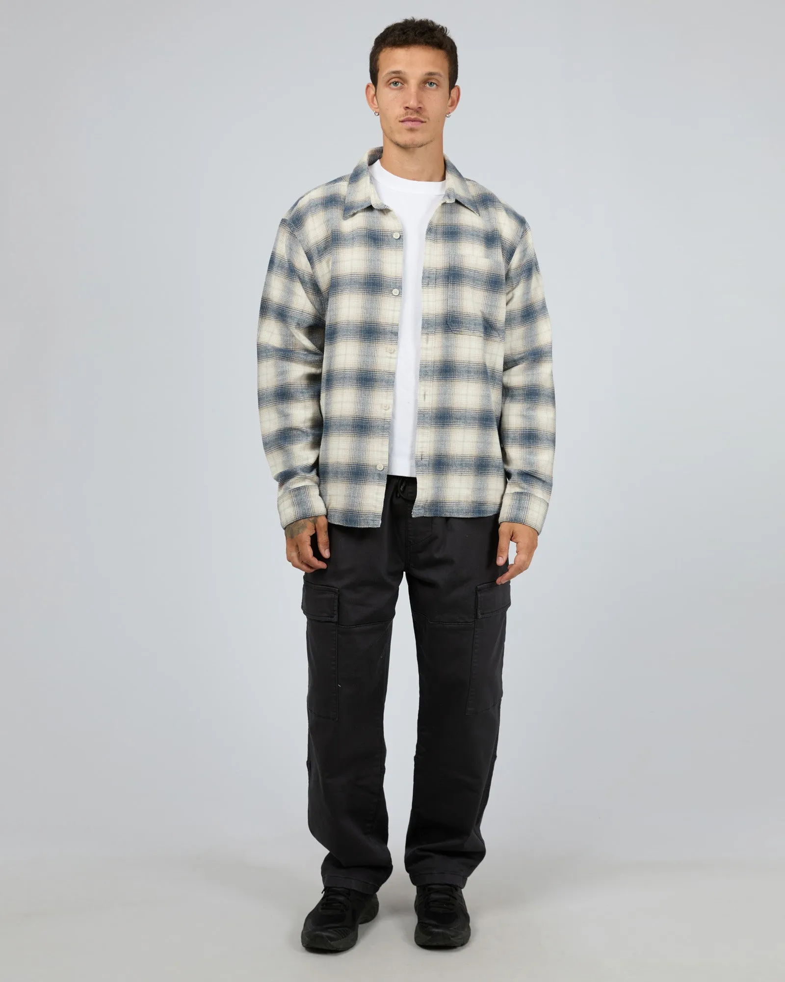 Control Check Shirt Blue sold by edge clothing product image thumbnail 2
