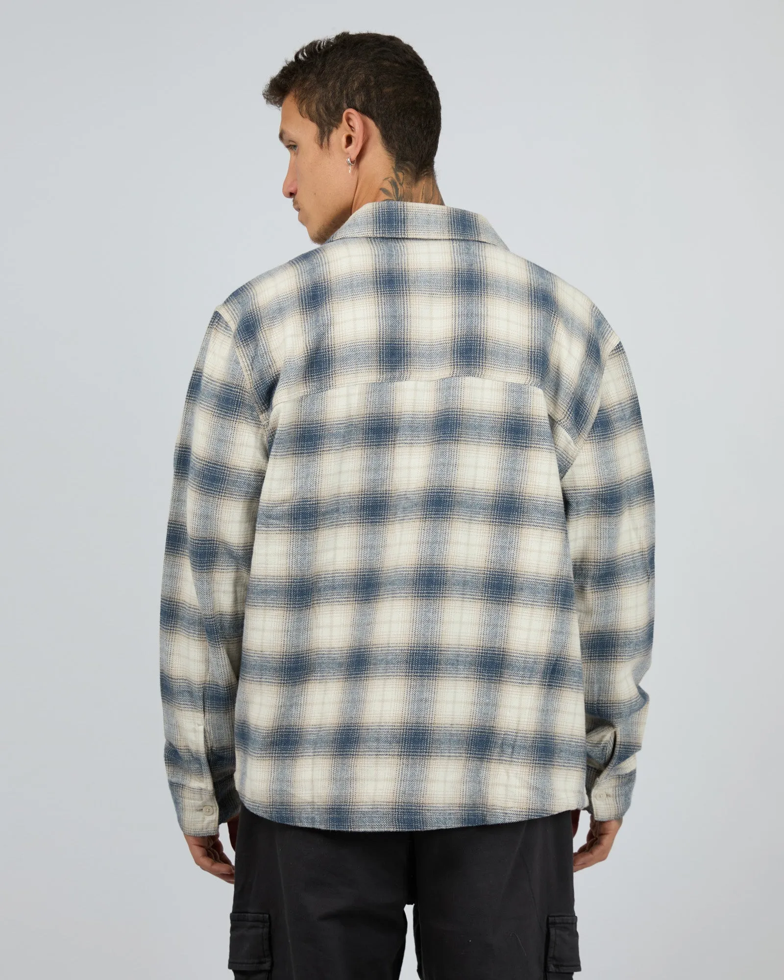 Control Check Shirt Blue sold by edge clothing product image thumbnail 3