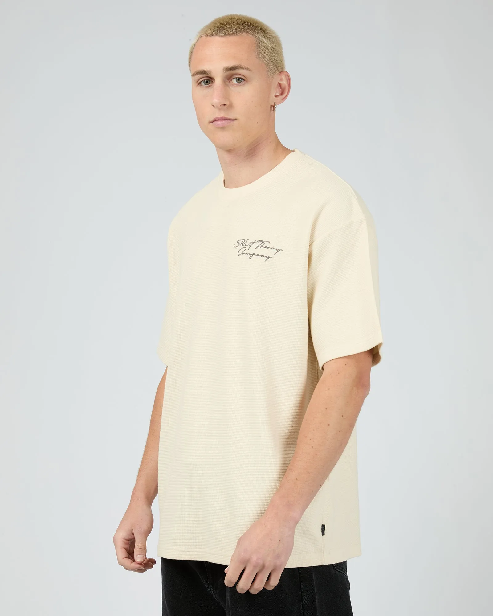 Critical Script Tee Natural sold by edge clothing product image thumbnail 4