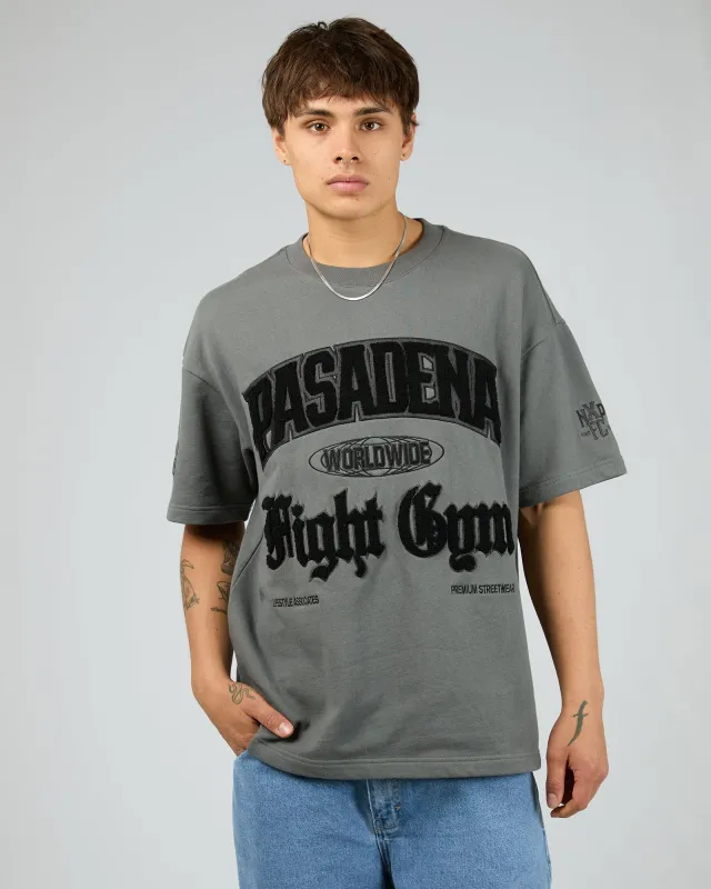 Gym Loopback Raptor Tee Charcoal sold by edge clothing