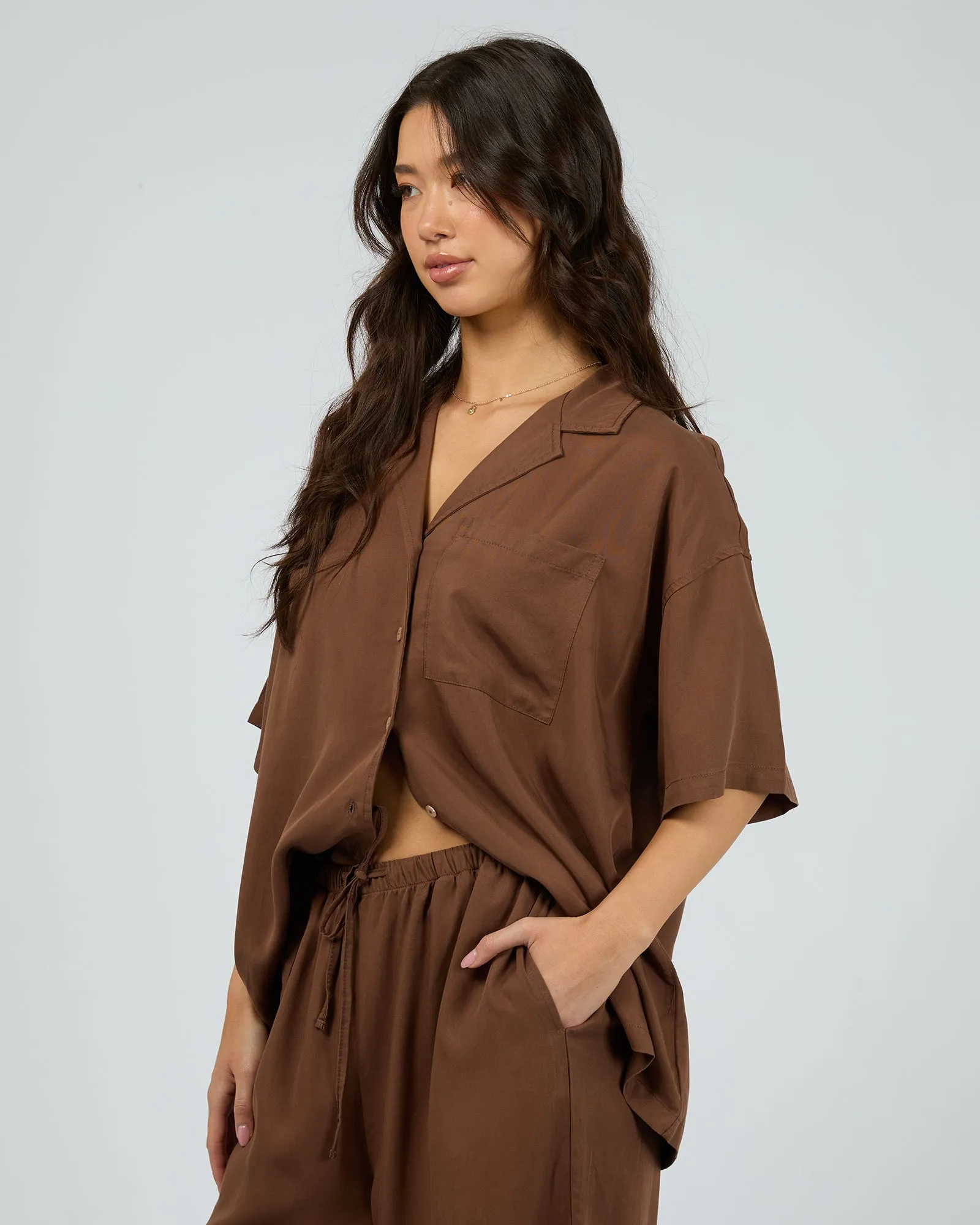 Harper Ss Shirt Burgandy sold by edge clothing product image thumbnail 4