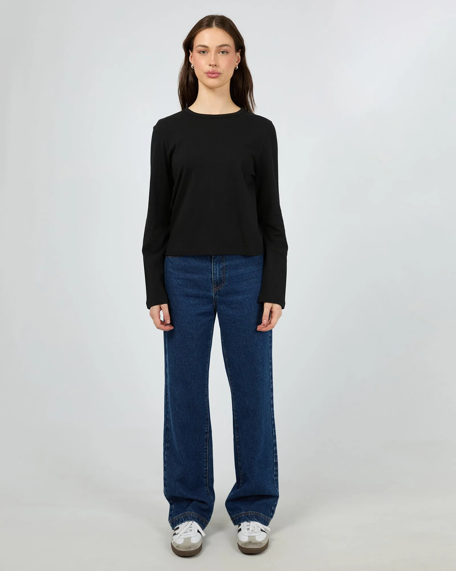 Regular Long Sleeve Tee Black sold by edge clothing product image thumbnail 2