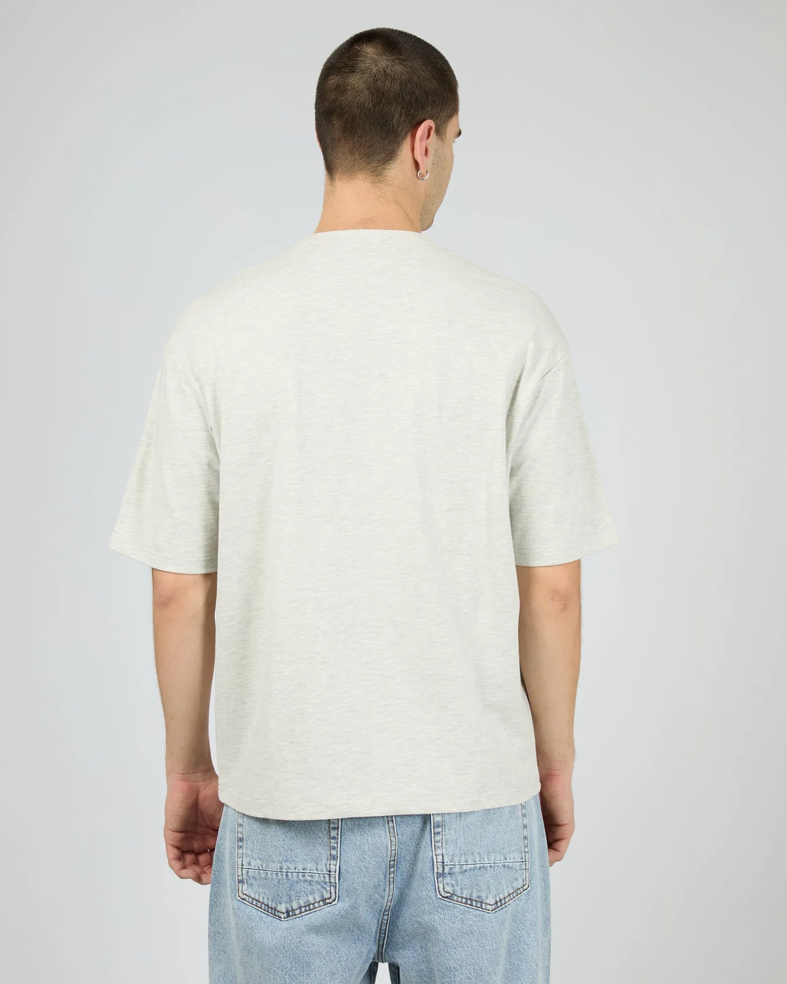 Foundation Tee Grey Marle sold by edge clothing product image thumbnail 3