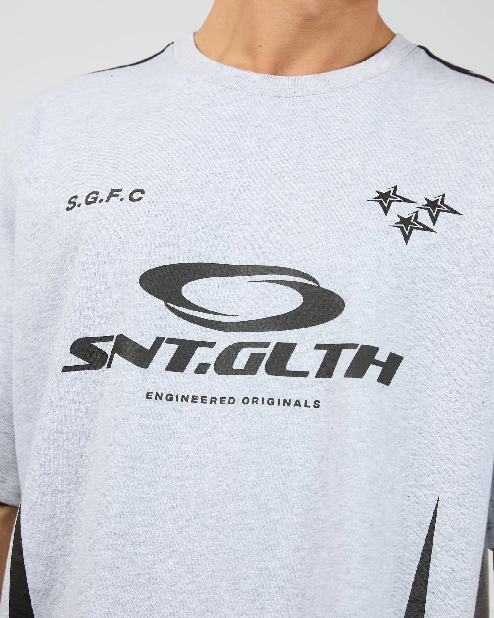 Club Tee Grey Marle sold by edge clothing product image thumbnail 5