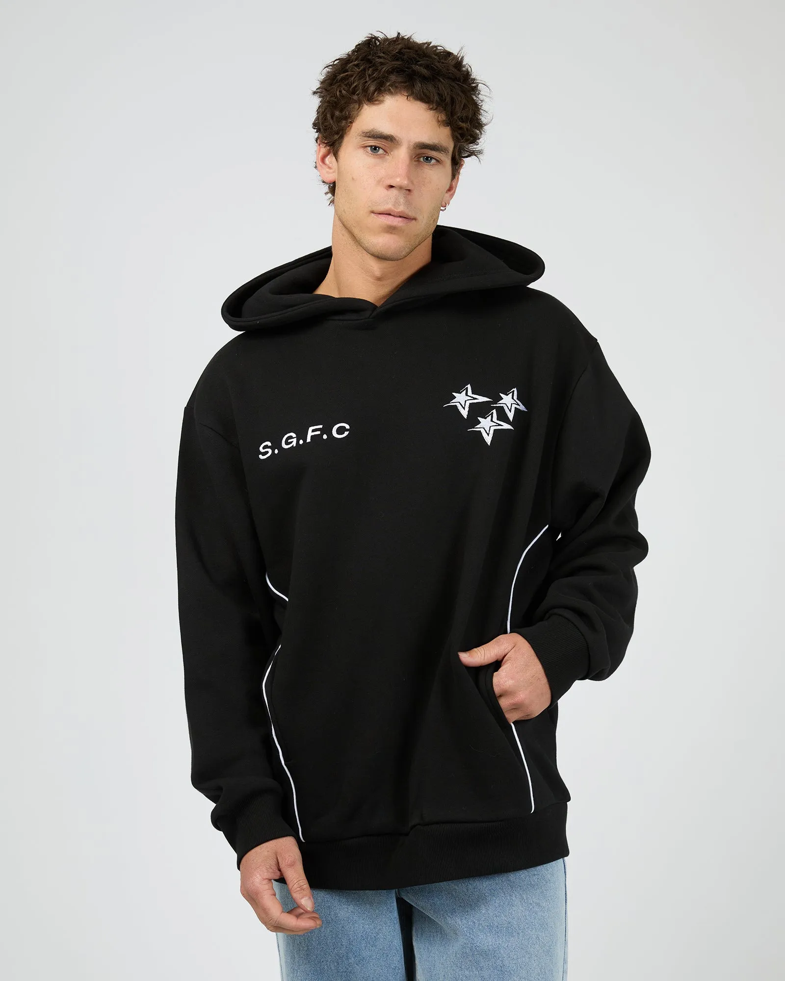 Club Hoodie Black sold by edge clothing