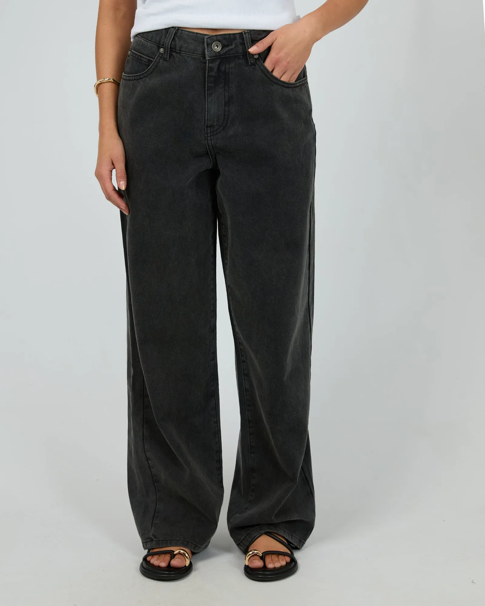 Jade Baggy Jean Washed Black sold by edge clothing product image thumbnail 2