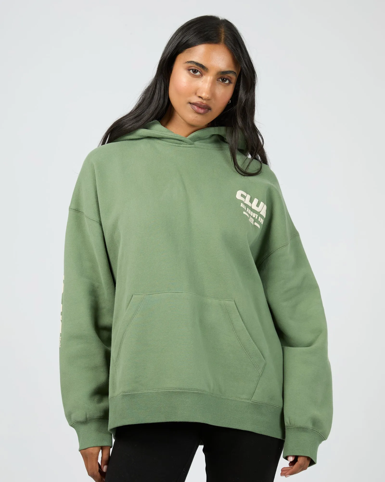 Club Relaxed Hoodie Khaki sold by edge clothing product image thumbnail 3