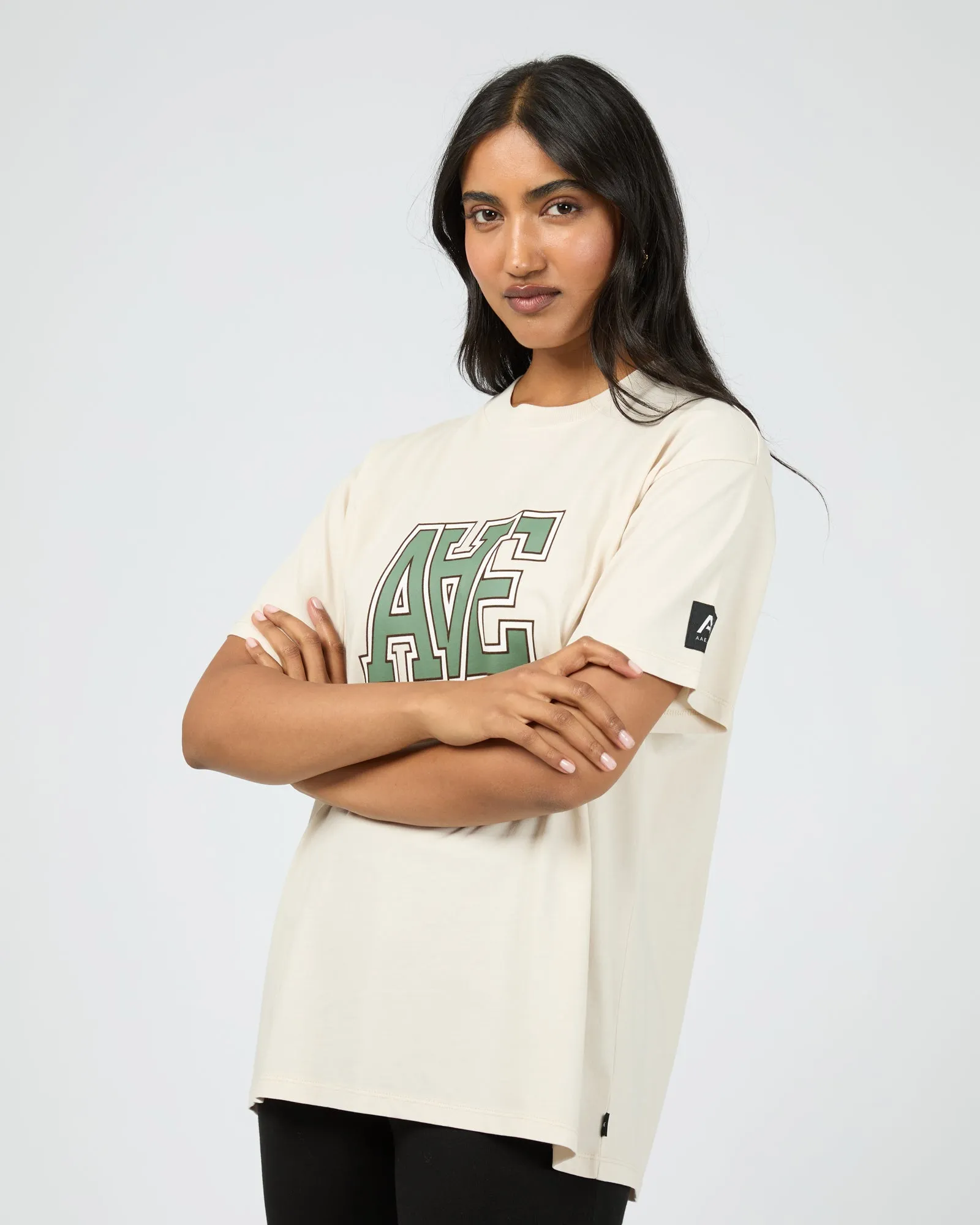 Monogram Relaxed Tee Vanilla sold by edge clothing product image thumbnail 4