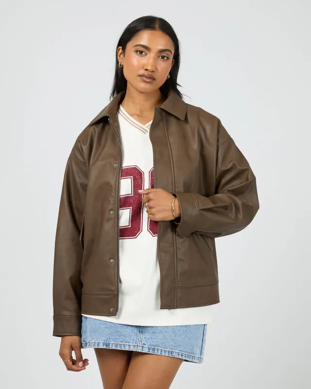 Alba Pu Bomber Brown sold by edge clothing