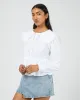 Bonnie Shirt White sold by edge clothing