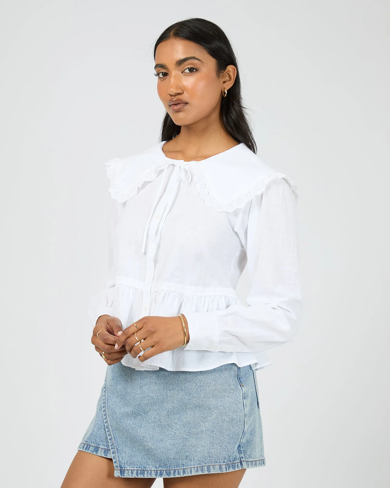 Bonnie Shirt White sold by edge clothing product image thumbnail 4